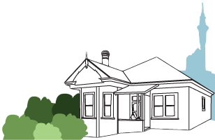 Ponsonby Therapy Centre illustrated house logo